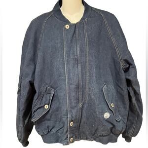 Blue Willi's Natural Indigo Denim Cotton Jacket in a Women's Large